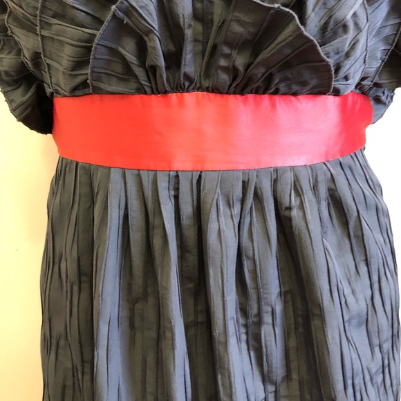 Evening Gown.  Strapless Ruffle Dress - Picture 2 of 5